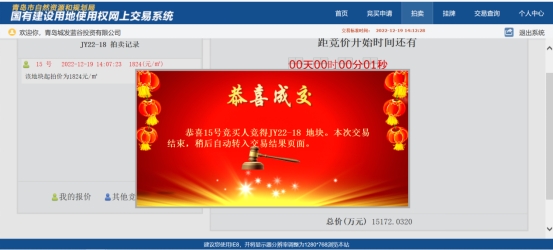 喜報：青島城發(fā)藍(lán)谷投資有限公司競得山大  教職工公寓項目土地住宅用地(人才住房)